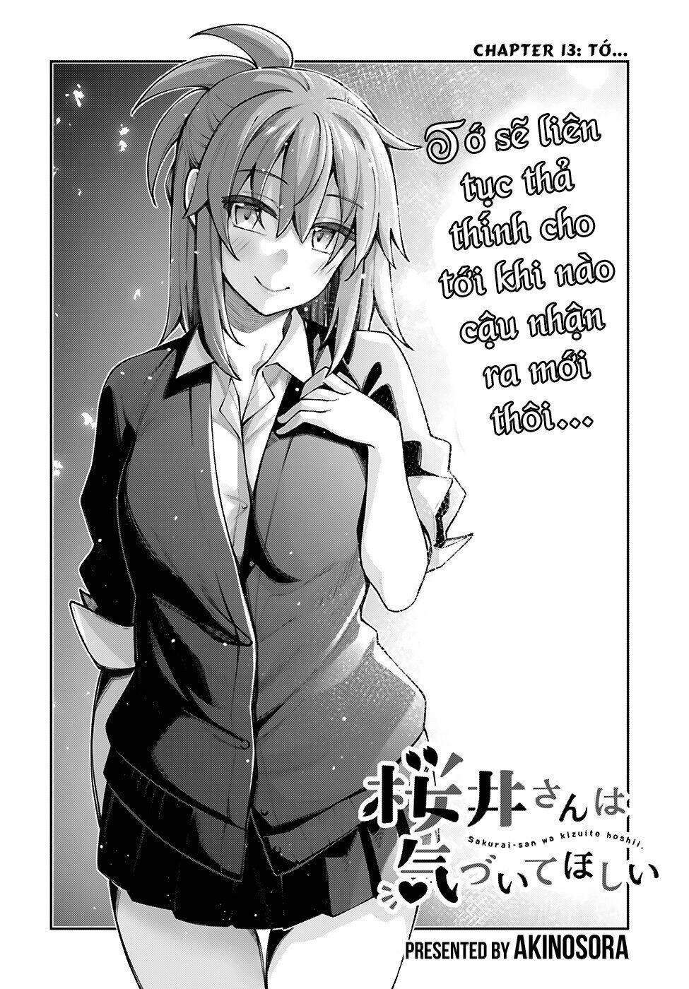 SAKURAI-SAN MUỐN ĐƯỢC ĐỂ Ý: Chapter 13