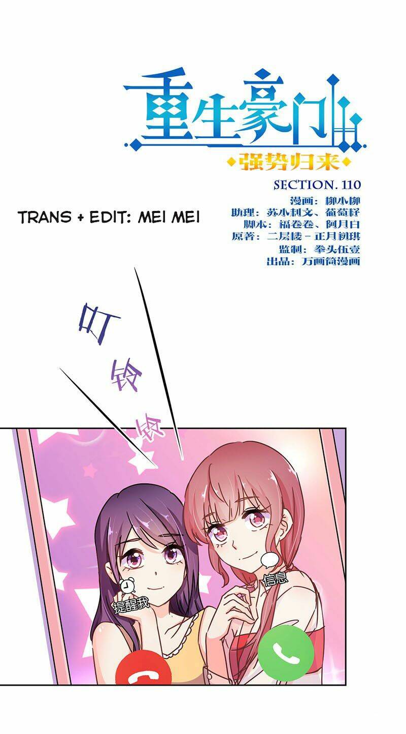 Trọng Sinh Chi Hao Môn Cường Thế Quy Lai: Chapter 110