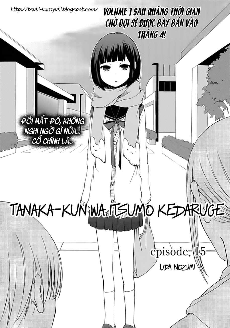 Tanaka-Kun Wa Itsumo Kedaruge: Chapter 15