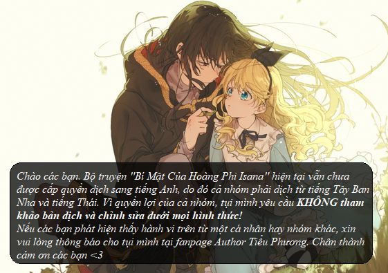 Bí Mật Của Hoàng Phi Isana: Chapter 0