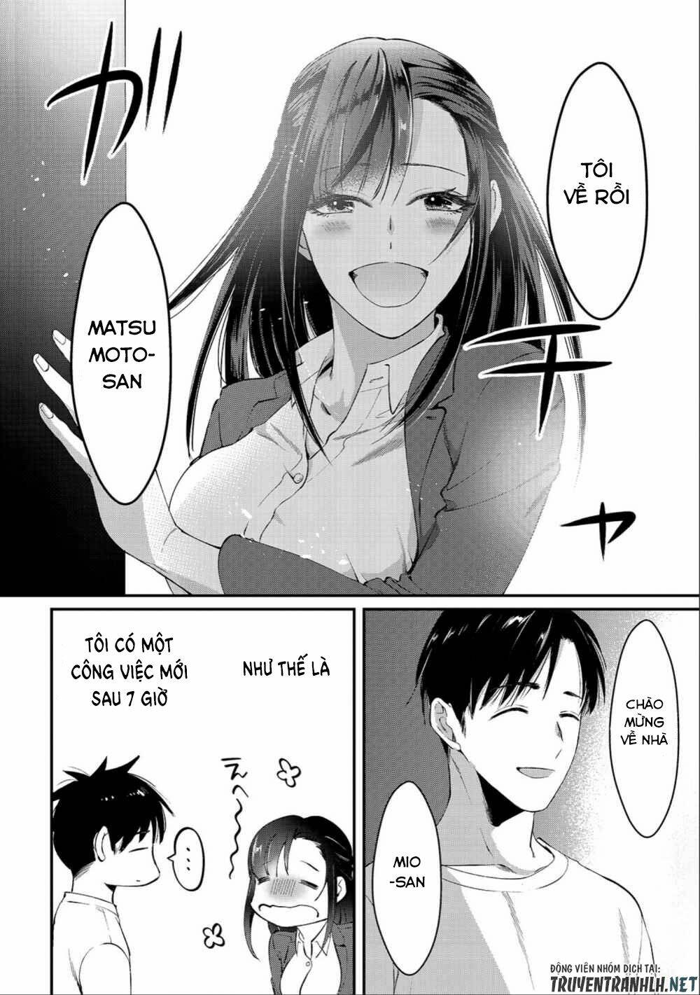 Tsuki 50-Man Moratte Mo Ikigai No Nai Tonari No Onee-San Ni 30-Man De Yatowarete 'Okaeri' Tte Iu: Chapter 1
