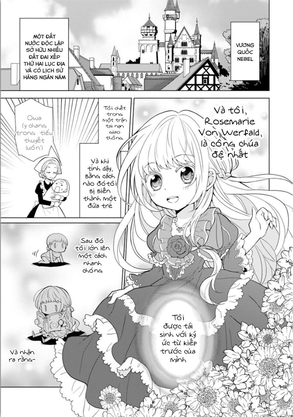 Tensei Oujo Wa Kyou Mo Hata Wo Tatakioru: Chapter 1