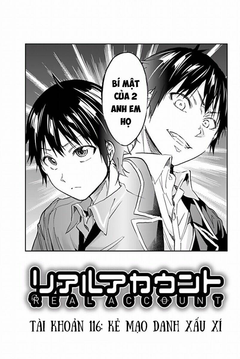 Real Account Ii: Chapter 116