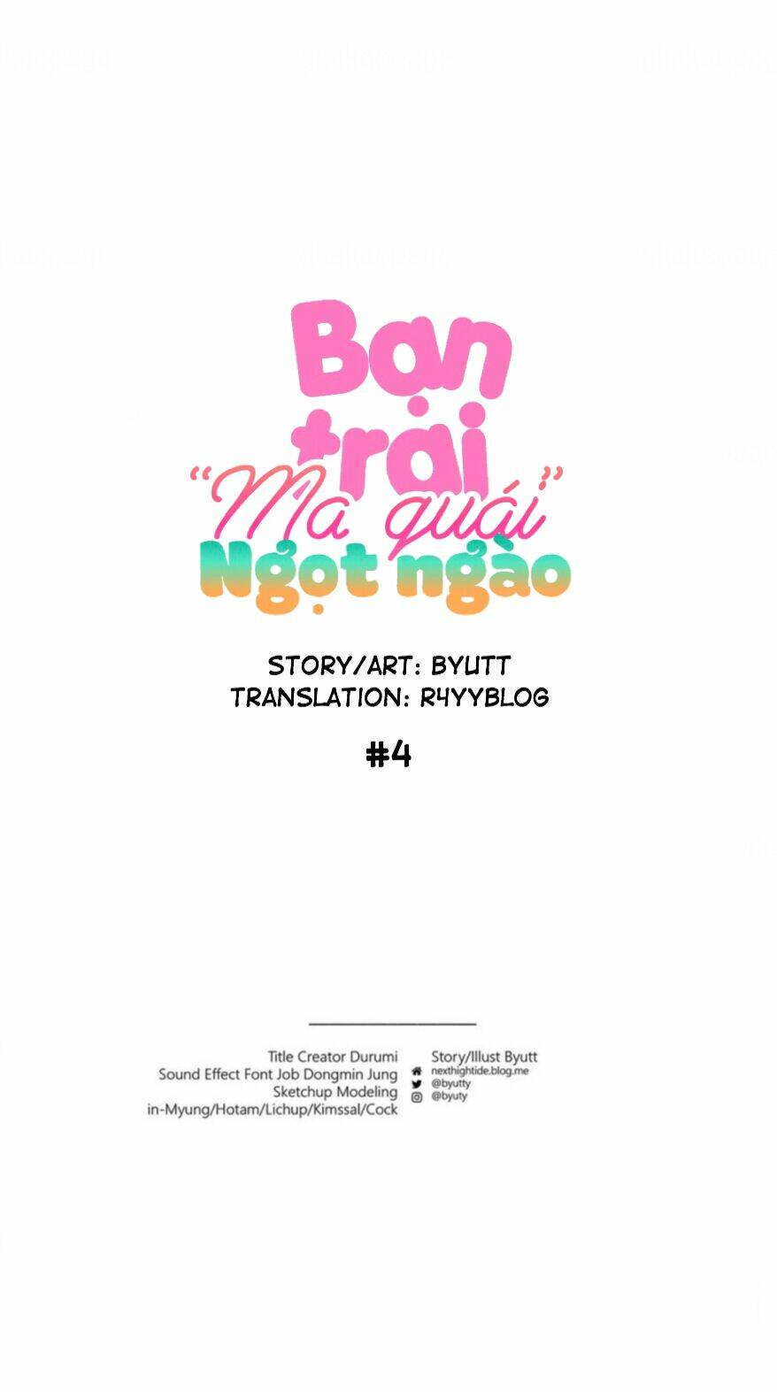 Bạn Trai “Ma Quái” Ngọt Ngào: Chapter 4