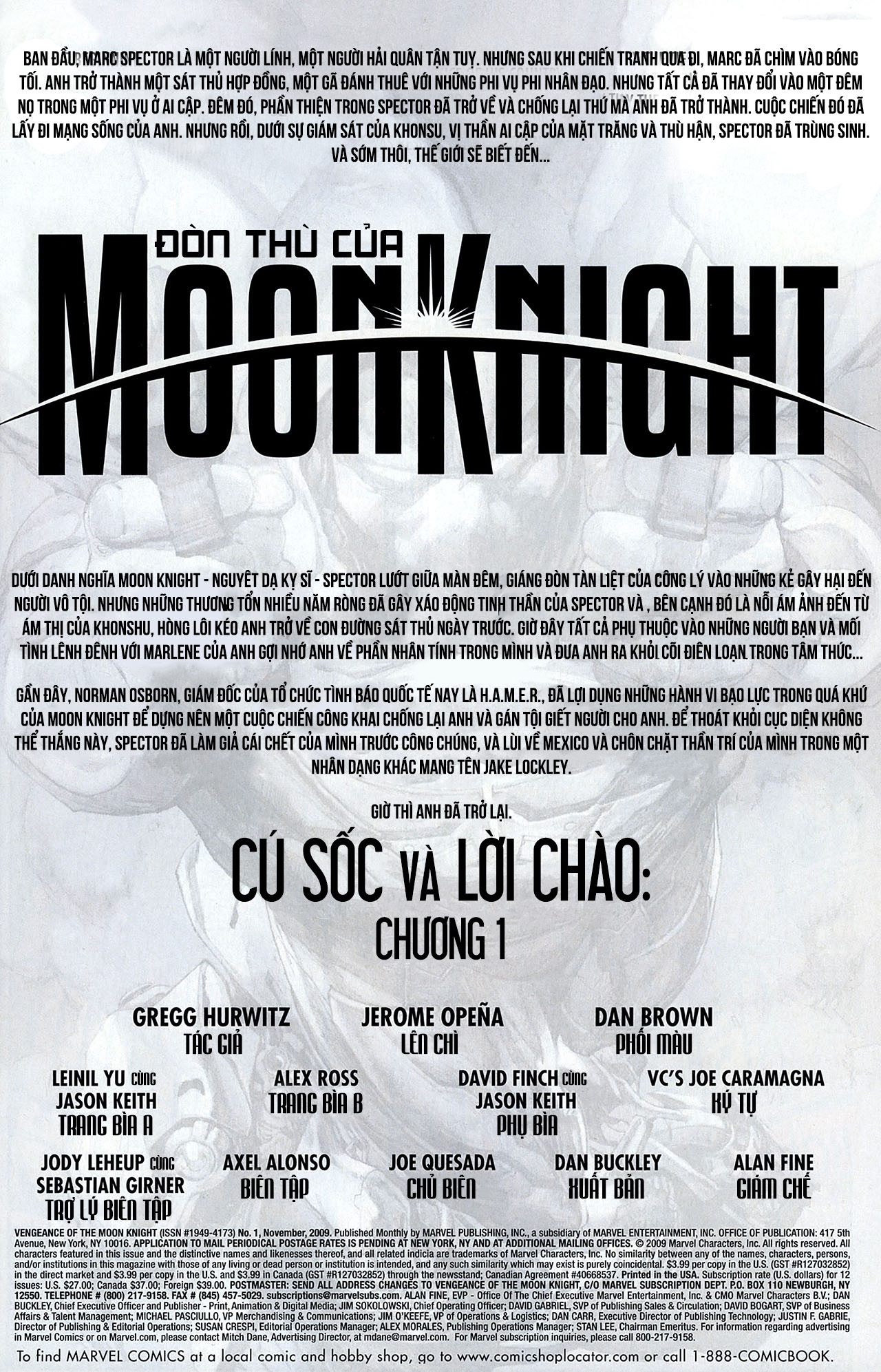 Đòn Thù Của Moon Knight: Chapter 1