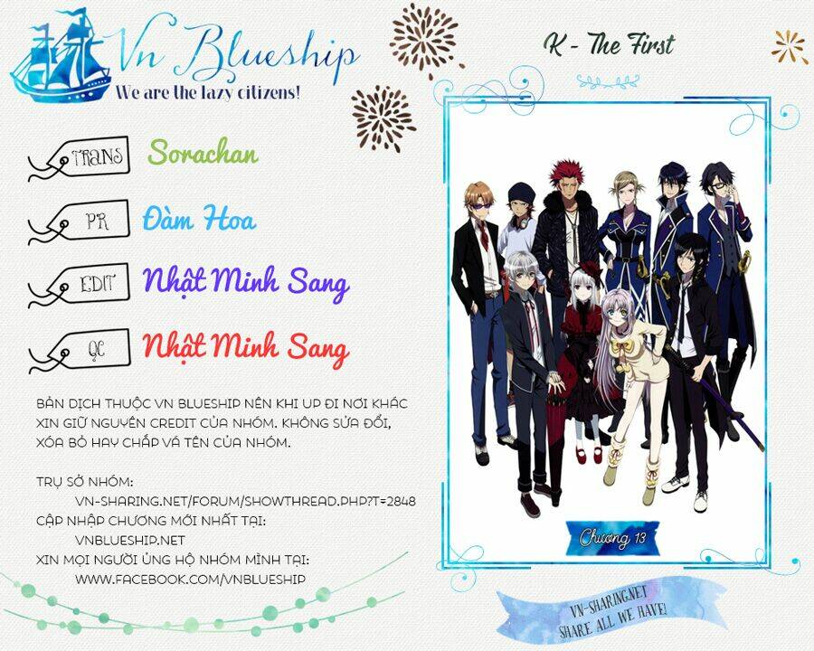 K - The First: Chapter 13