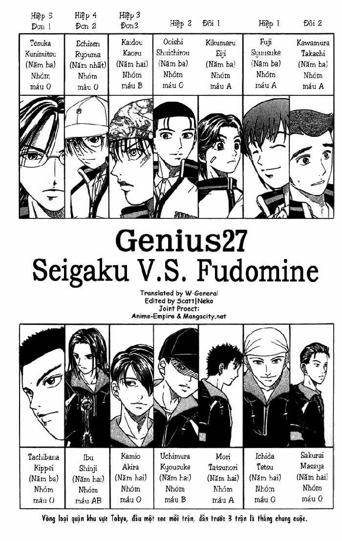 Hoàng Tử Tennis: Chapter 27