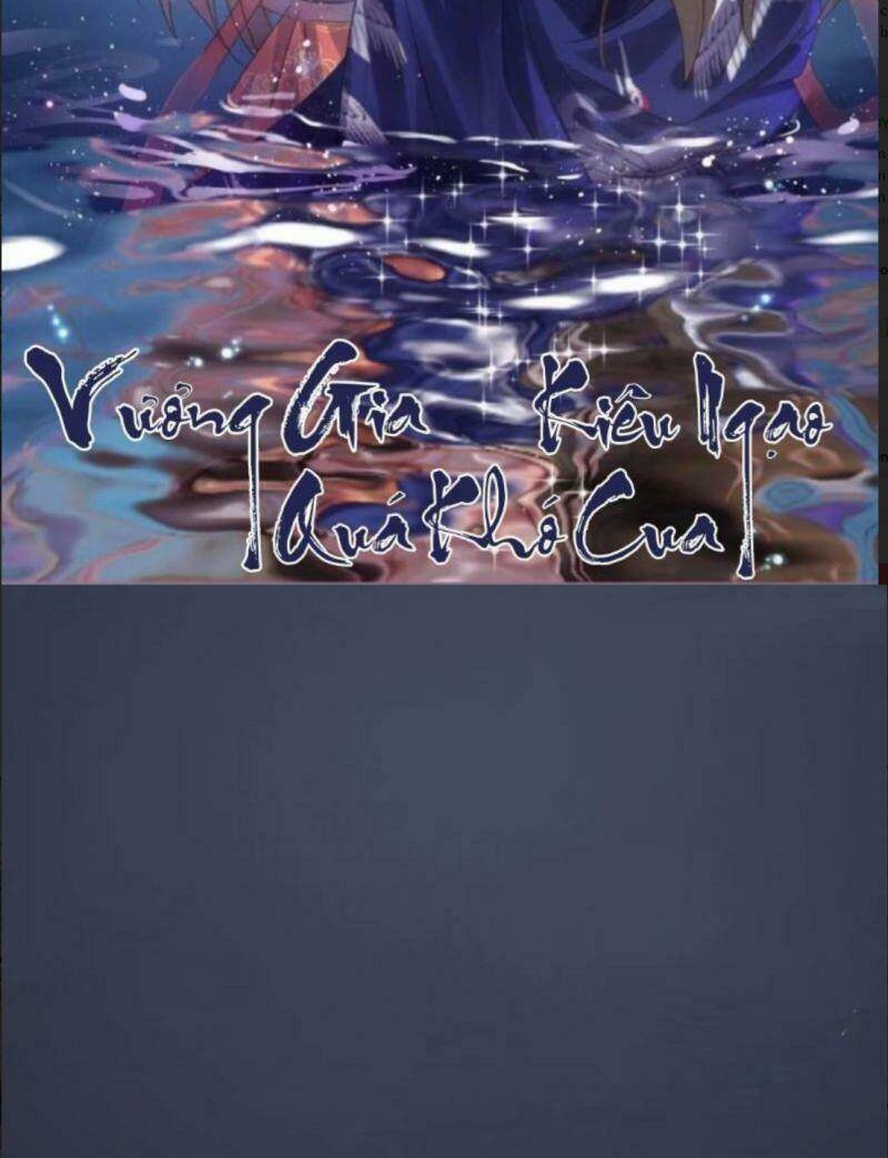 Vương Gia Kiêu Ngạo Quá Khó Cua: Chapter 0