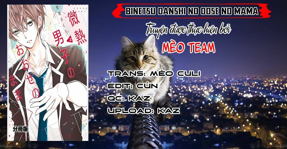 Binetsu Danshi No Oose No Mama: Chapter 3