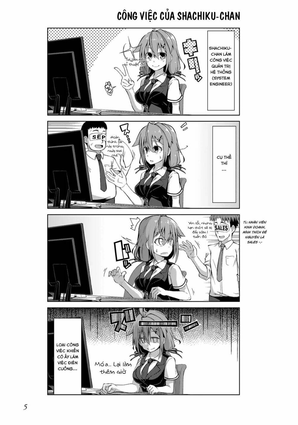 Ikinokore! Shachiku-Chan!: Chapter 1
