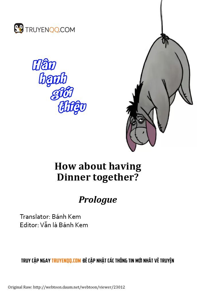 Shall We Have Dinner Tonight: Chapter 1