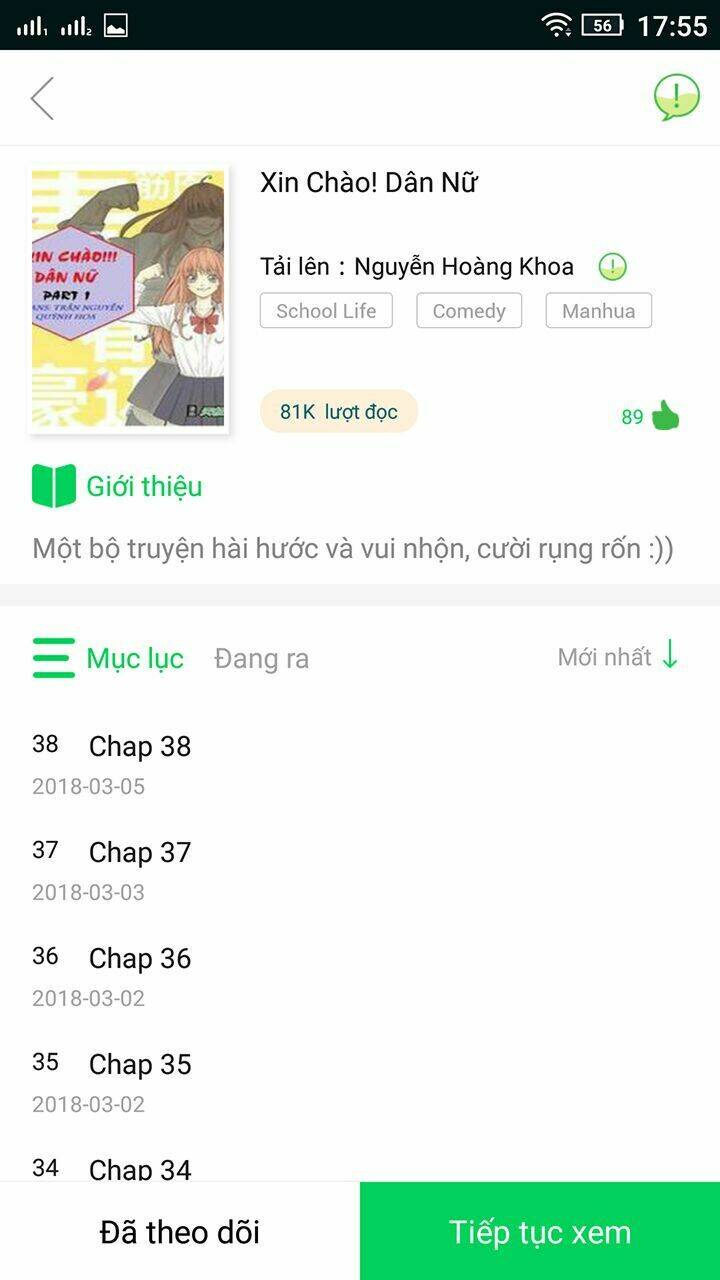 Xin Chào! Dân Nữ: Chapter 36
