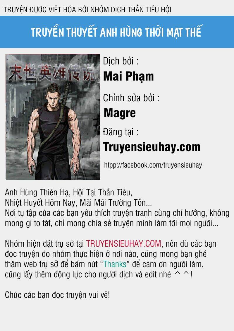 Truyền Thuyết Anh Hùng Thời Mạt Thế: Chapter 3