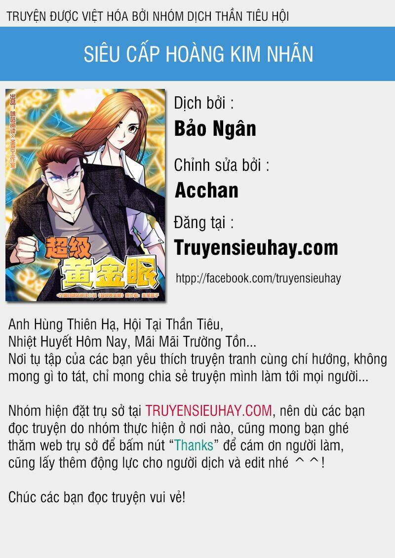 Siêu Cấp Hoàng Kim Nhãn: Chapter 3