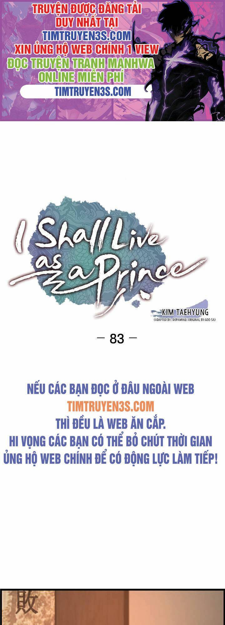 Tôi Sẽ Sống Như Một Hoàng Tử: Chapter 83