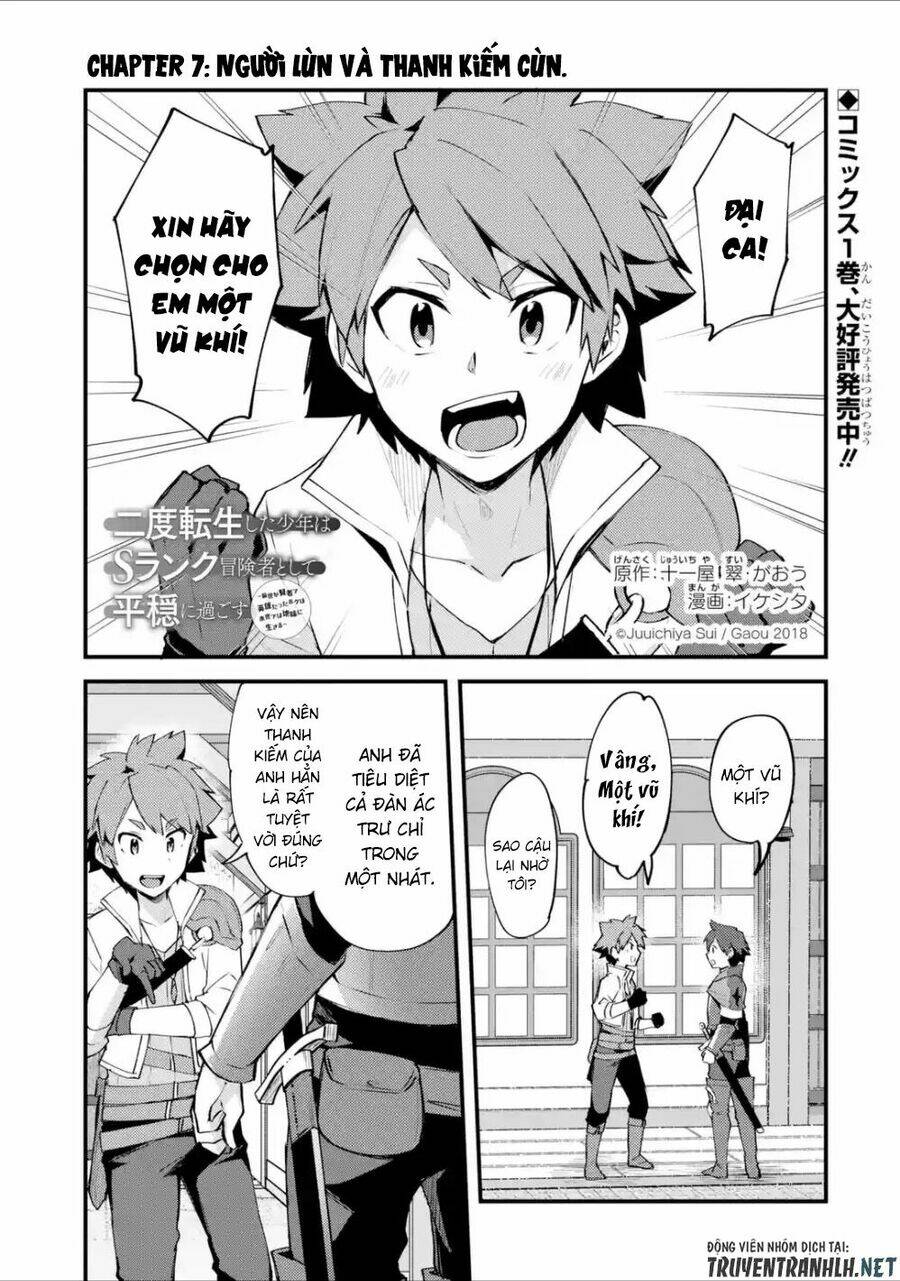 Nido Tensei Shita Shounen Wa S Rank Boukensha Toshite Heion Ni Sugosu-Zense Ga Kenja De Eiyuu Datta: Chapter 7