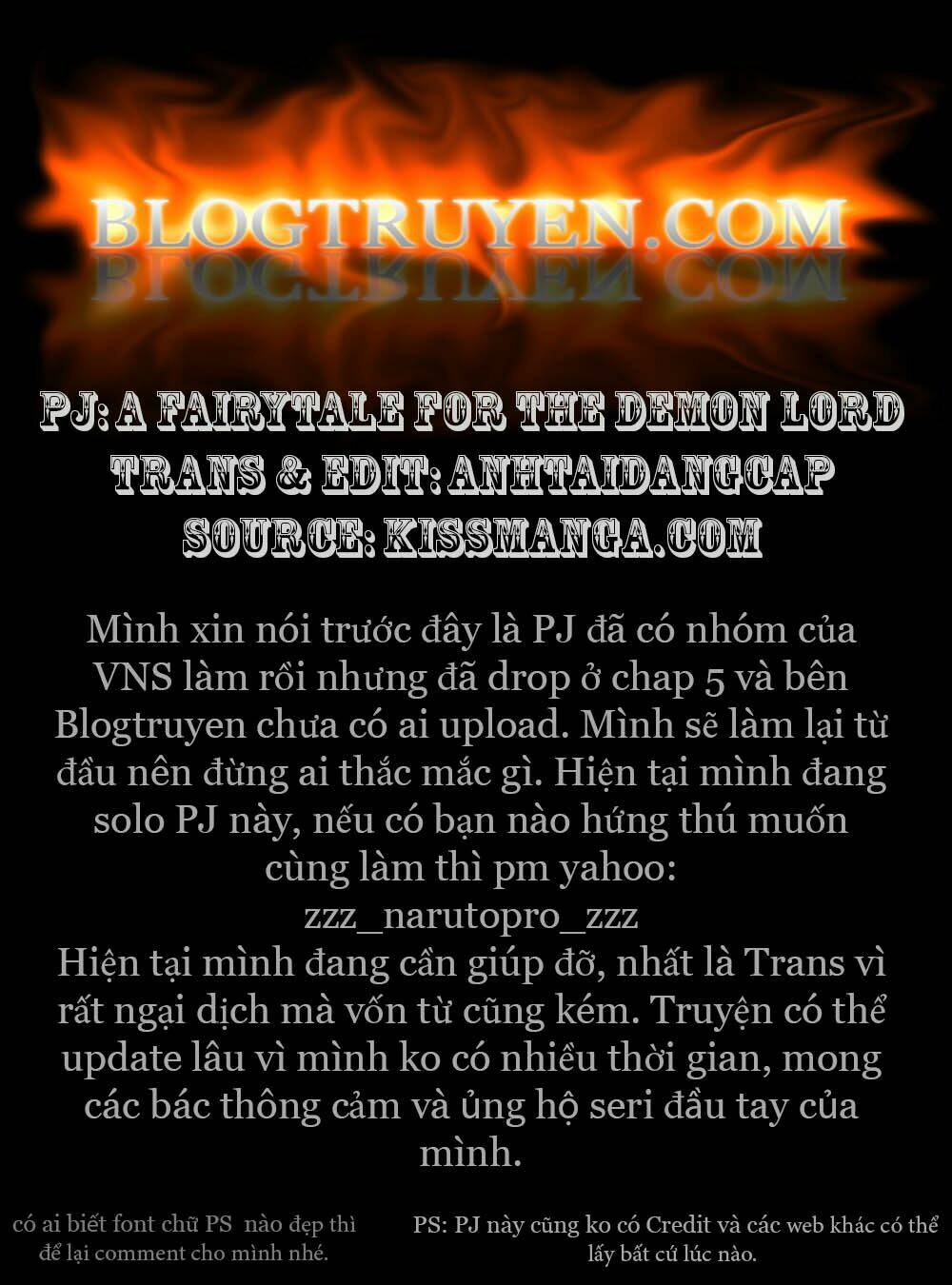 A Fairytale For The Demon Lord: Chapter 1