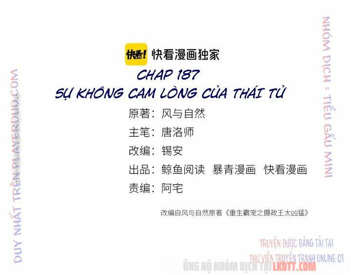 Trọng Sinh Bá Sủng Nhiếp Chính Vương Quá Mạnh Mẽ: Chapter 187