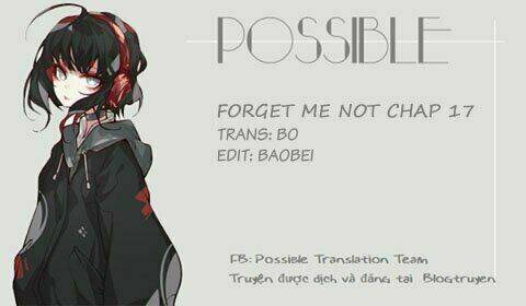 Forget Me Not: Chapter 17