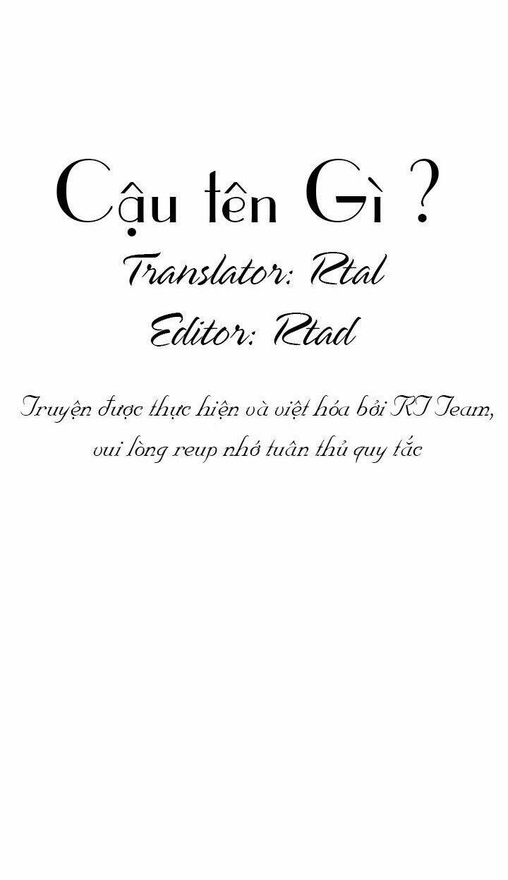 Cậu Tên Gì ?: Chapter 3