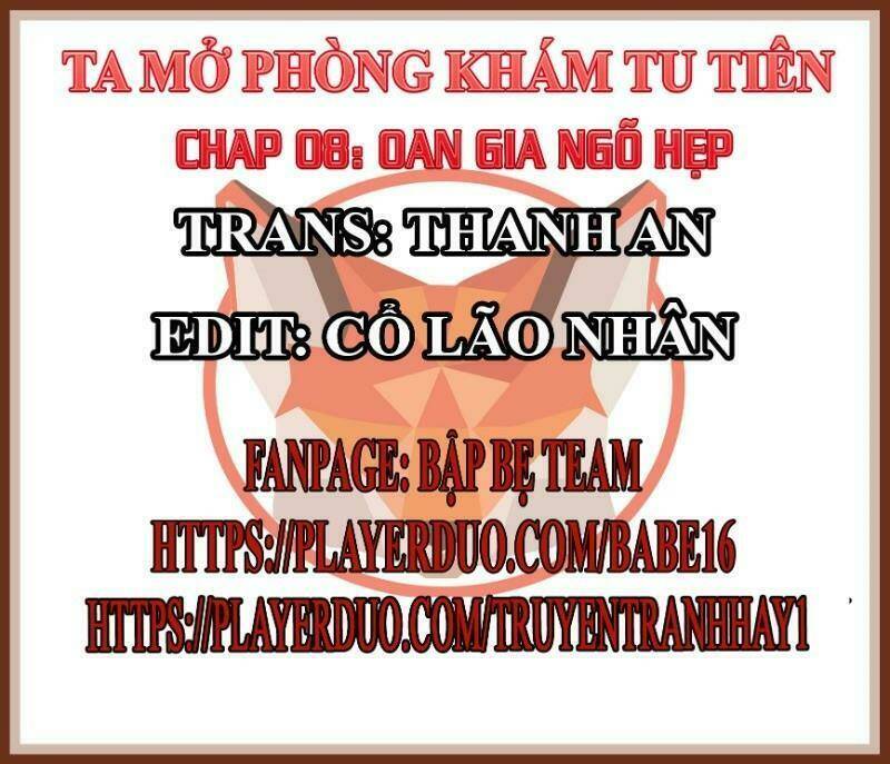 Mở Phòng Khám Tu Tiên: Chapter 8