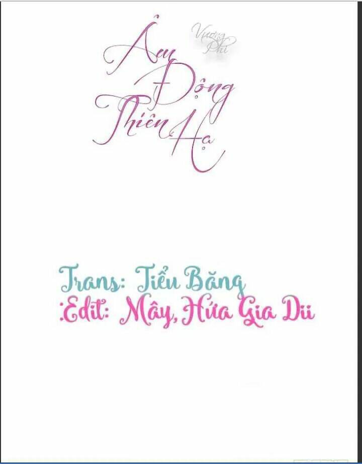 Vương Phi - Âm Động Thiên Hạ: Chapter 1