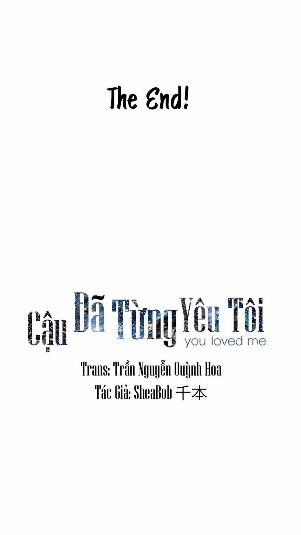 Cậu Đã Từng Yêu Tôi: Chapter 31