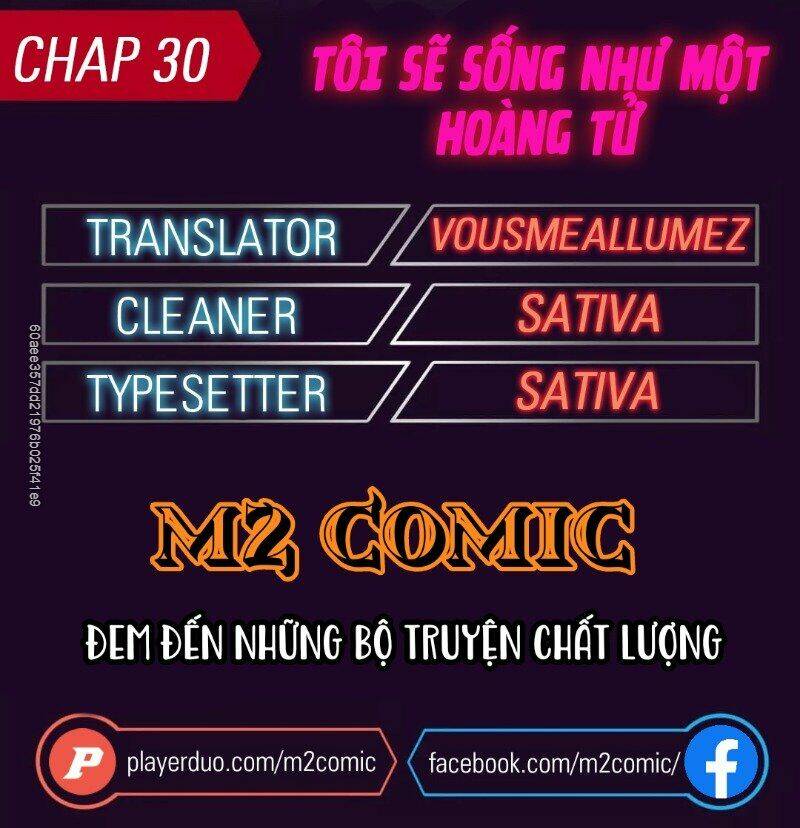 Tôi Sẽ Sống Như Một Hoàng Tử: Chapter 30