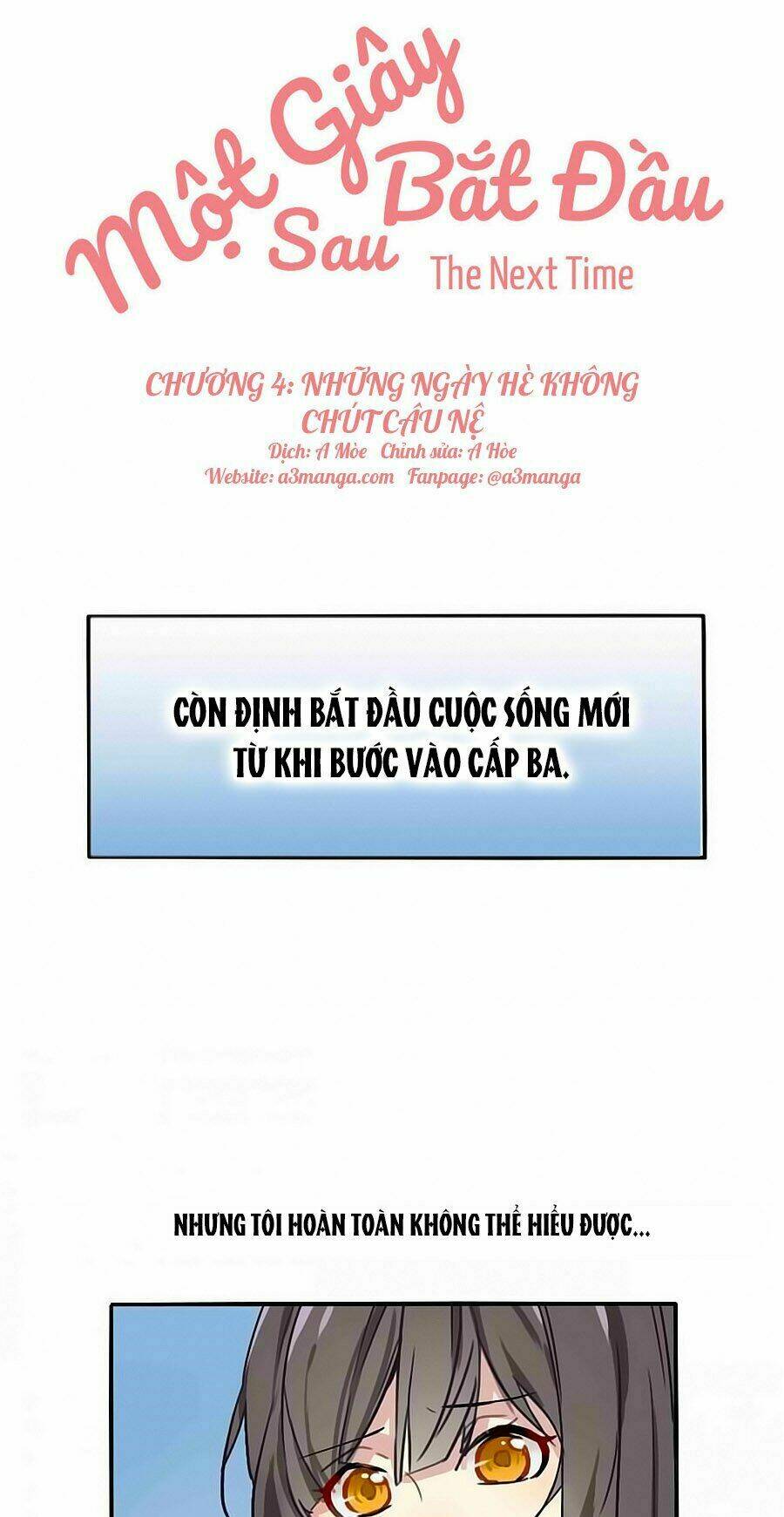 Một Giây Sau Bắt Đầu: Chapter 4