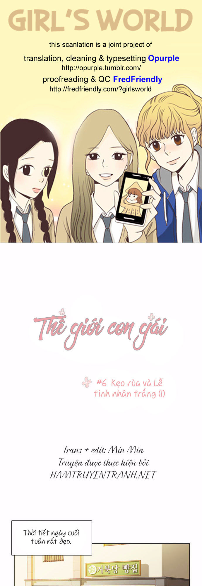 Thế Giới Con Gái: Chapter 6