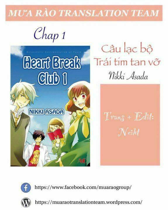 Câu Lạc Bộ Trái Tim Tan Vỡ: Chapter 1