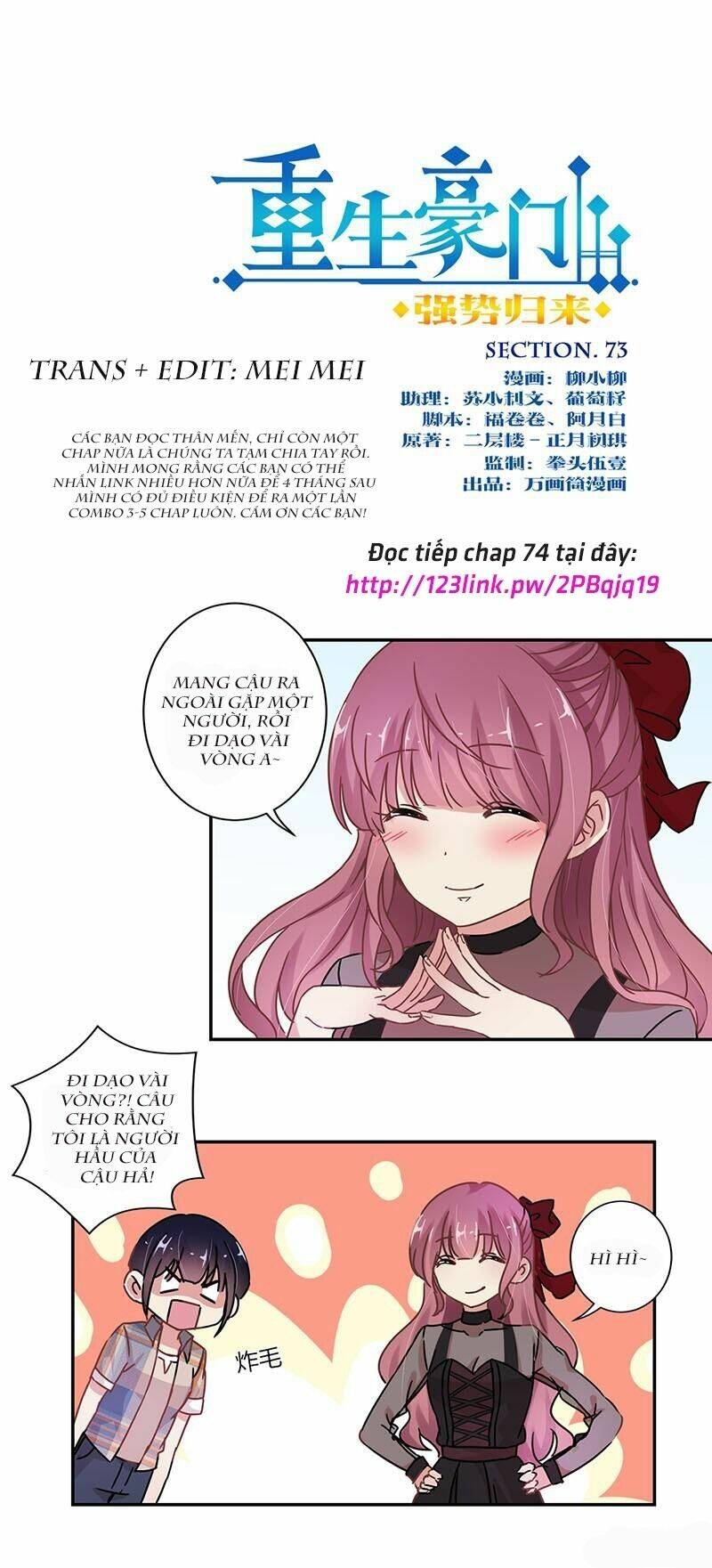 Trọng Sinh Chi Hao Môn Cường Thế Quy Lai: Chapter 73