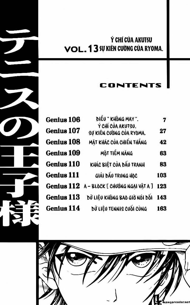 Hoàng Tử Tennis: Chapter 106
