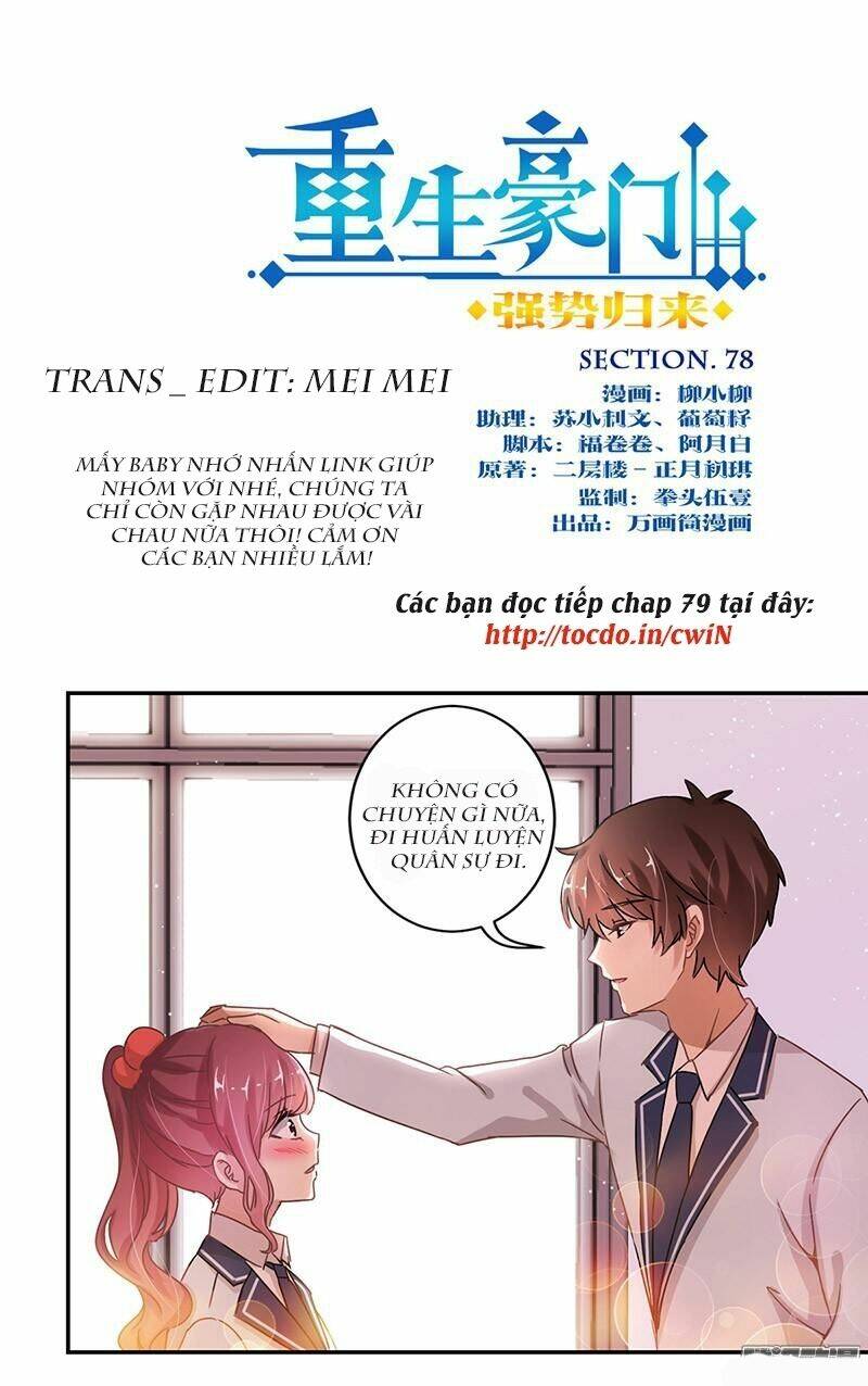 Trọng Sinh Chi Hao Môn Cường Thế Quy Lai: Chapter 78