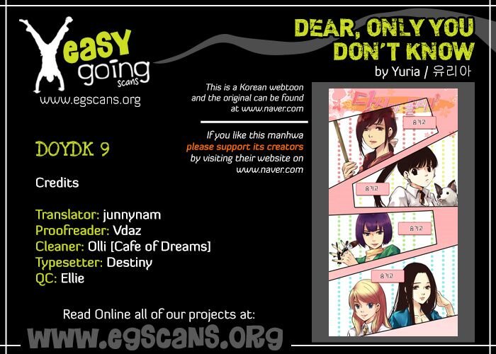 Dear, Only You Don\’t Know!: Chapter 9