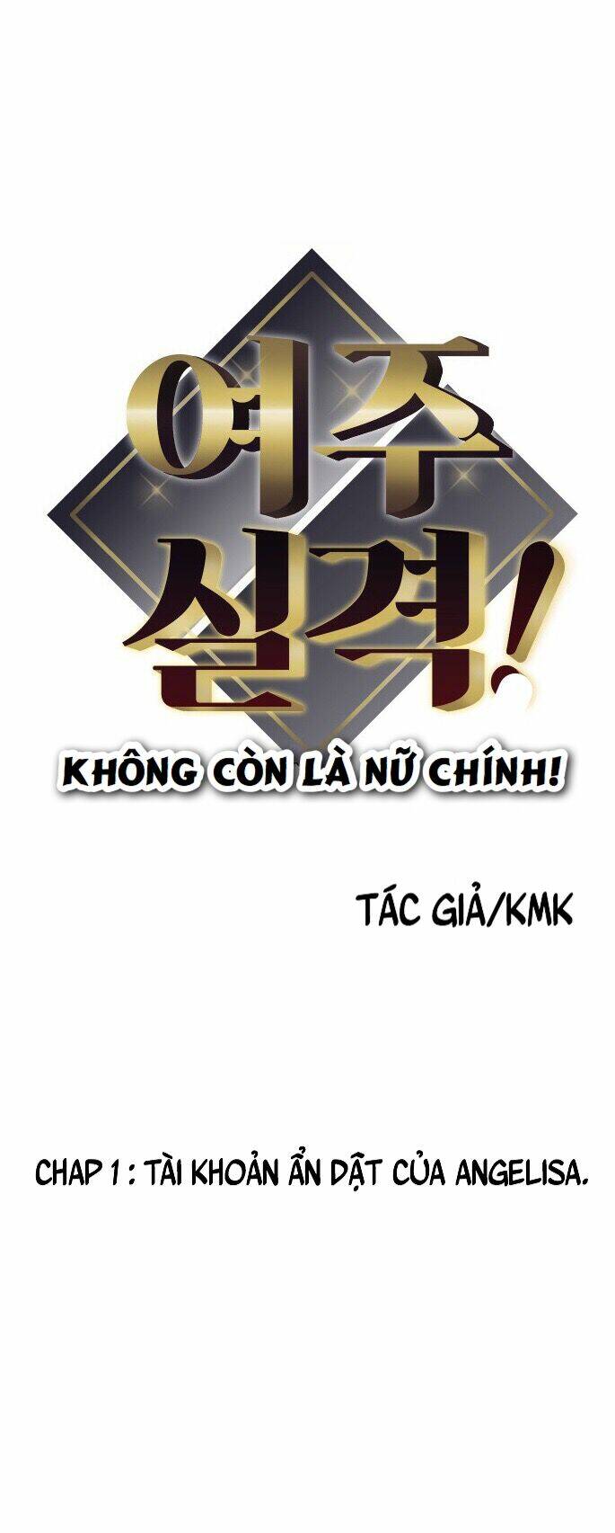 Không Còn Là Nữ Chính!: Chapter 1