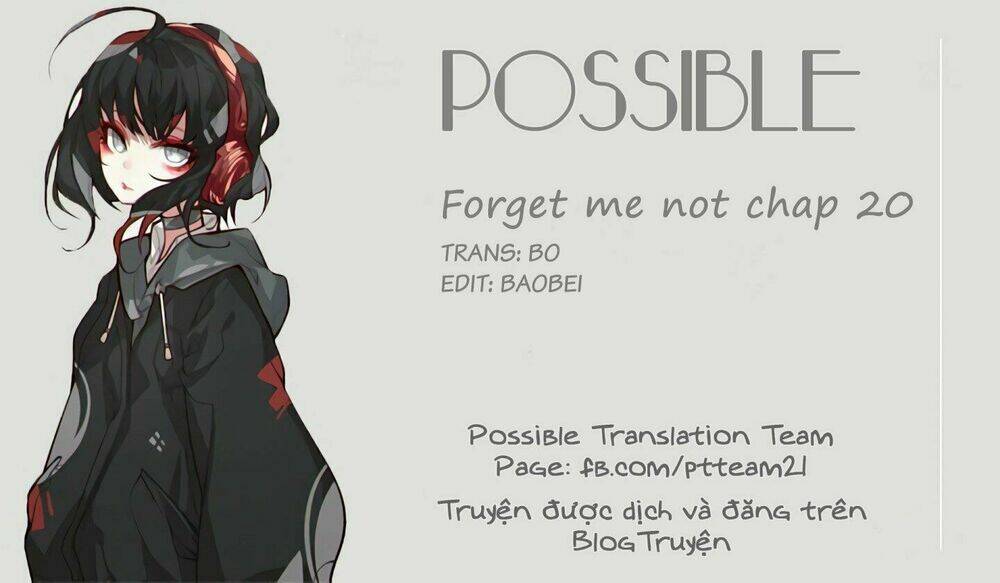Forget Me Not: Chapter 20