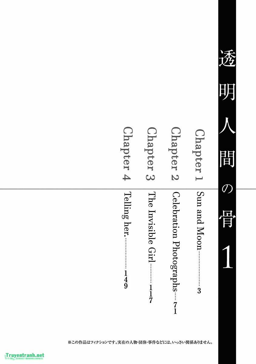 Toumei Ningen No Hone: Chapter 1