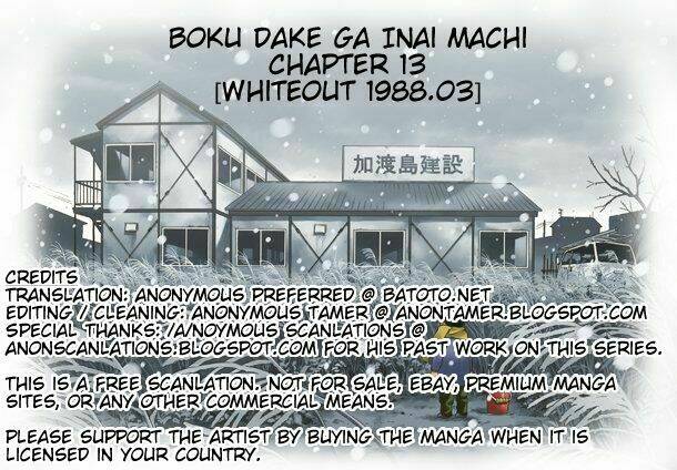 Boku Dake Ga Inai Machi: Chapter 13