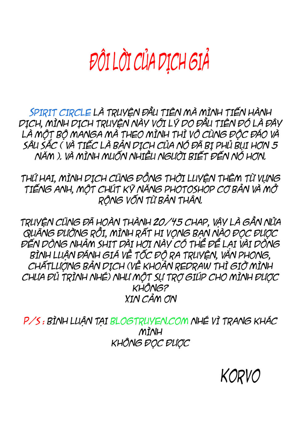 Spirit Circle: Chapter 20