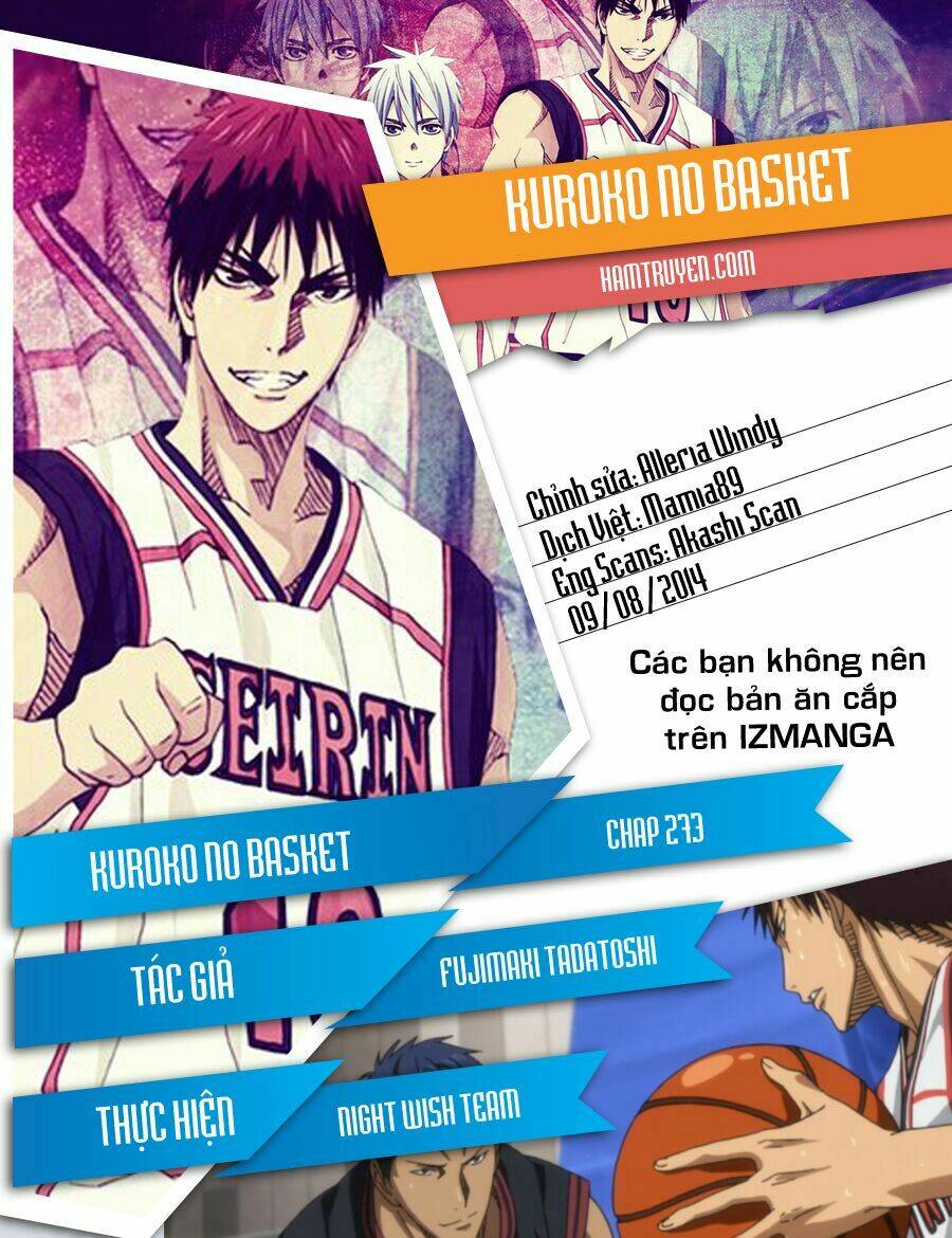 Vua Bóng Rổ Kuroko: Chapter 273
