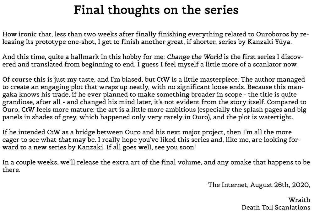 Change The World (Kanzaki Yuuya): Chapter 25