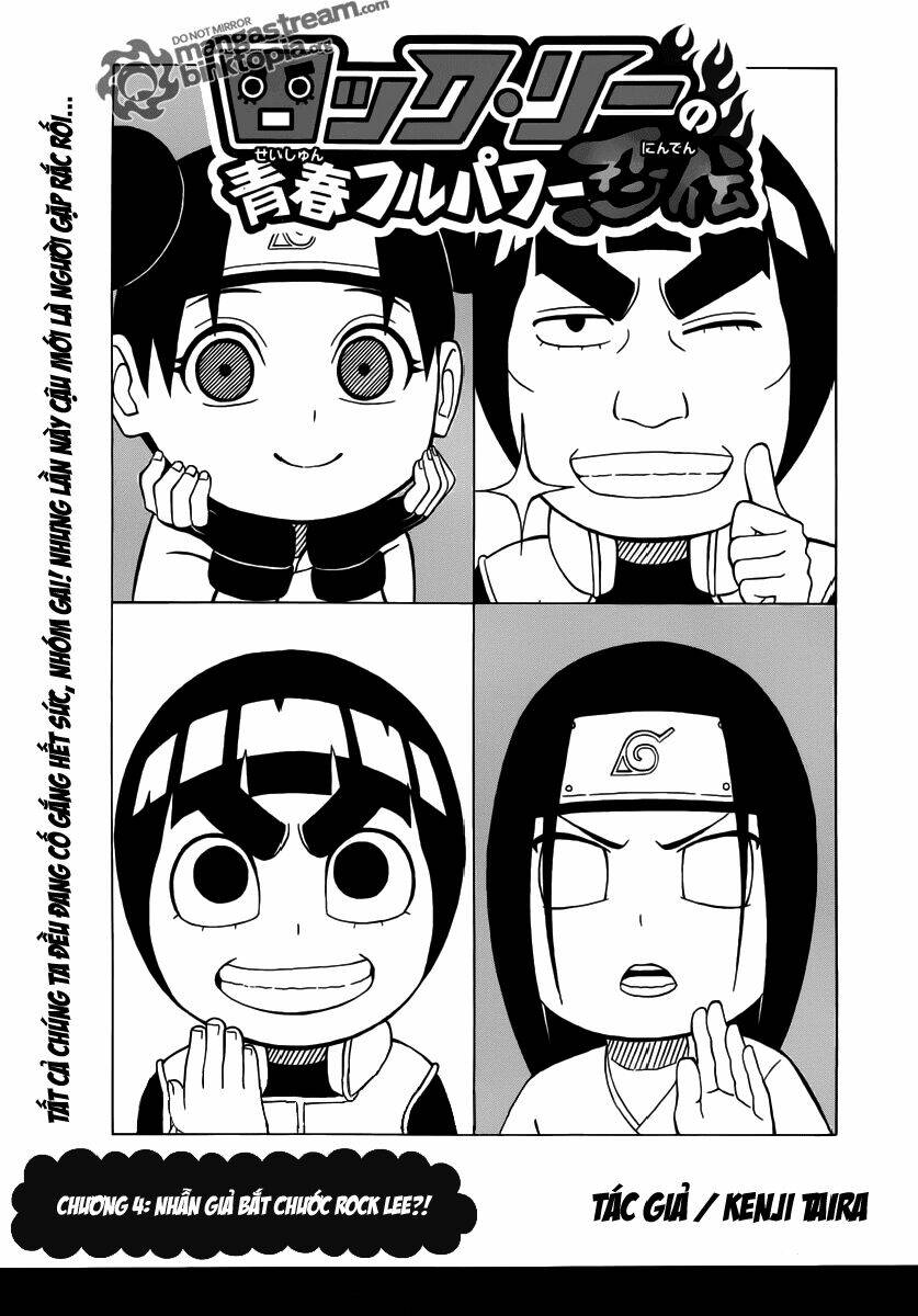 Cửu Vĩ Hồ Ly Ngoại Truyện Rock Lee: Chapter 4