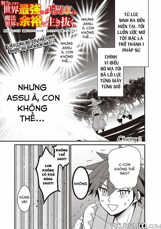 Doryoku Shisugita Sekai Saikyou No Butouka Wa, Mahou Sekai Woyoyuu De Ikinuku: Chapter 2