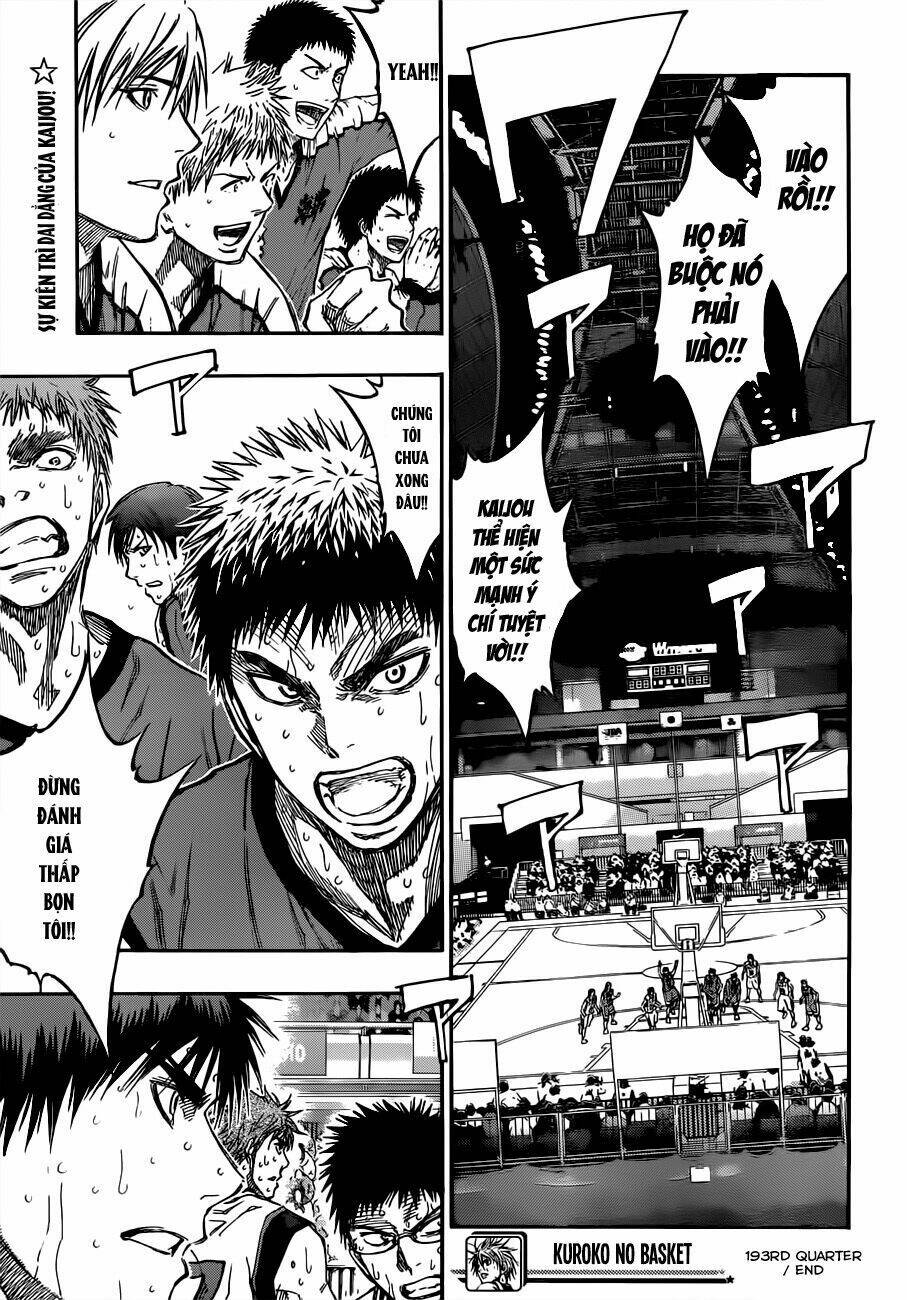 Vua Bóng Rổ Kuroko: Chapter 193