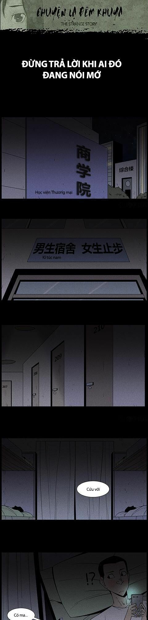Kinh Dị Đêm Khuya: Chapter 96: Đừng trả lời khi ai đó đang nói mớ