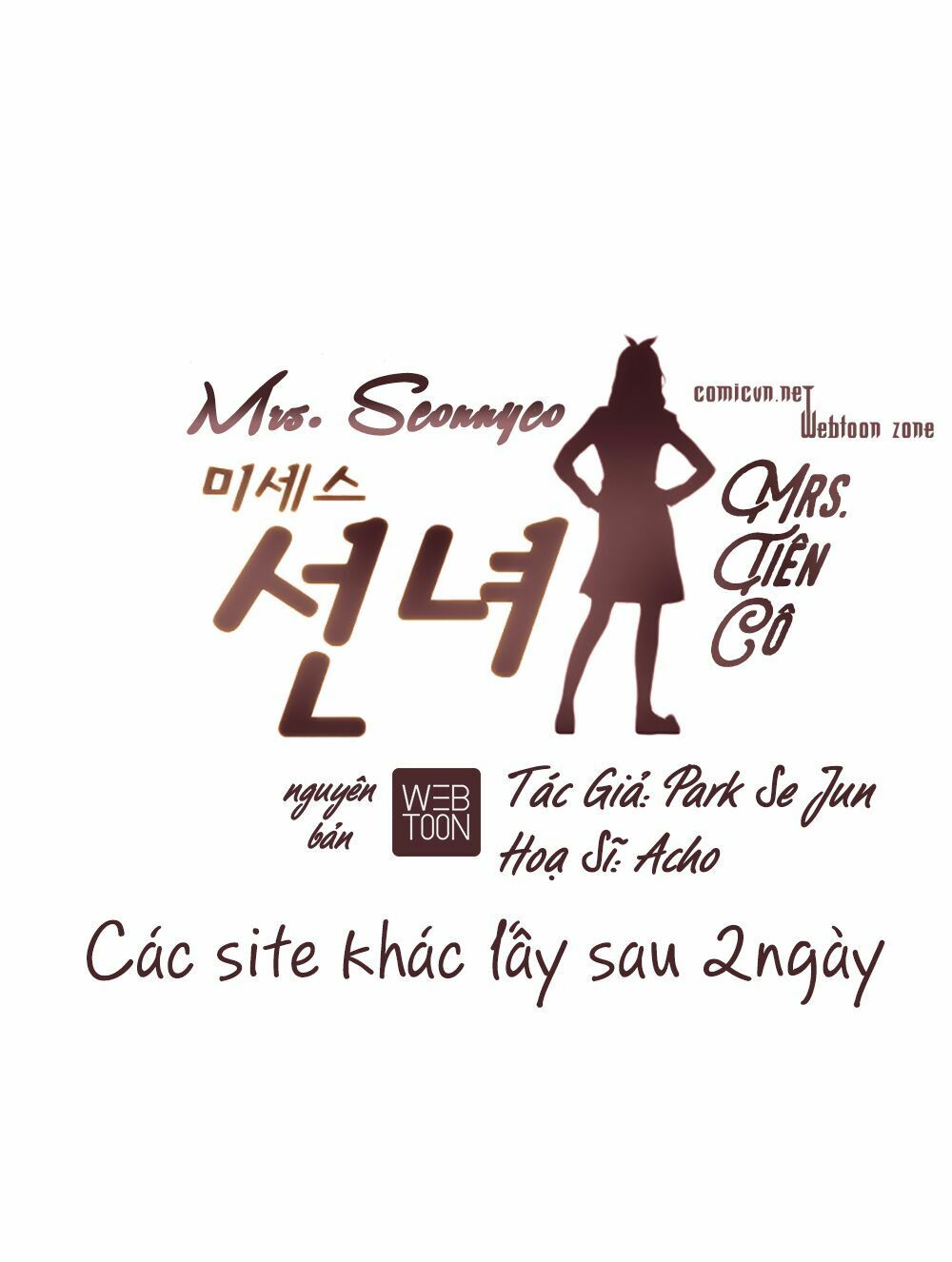 Mrs. Seonnyeo: Chapter 9