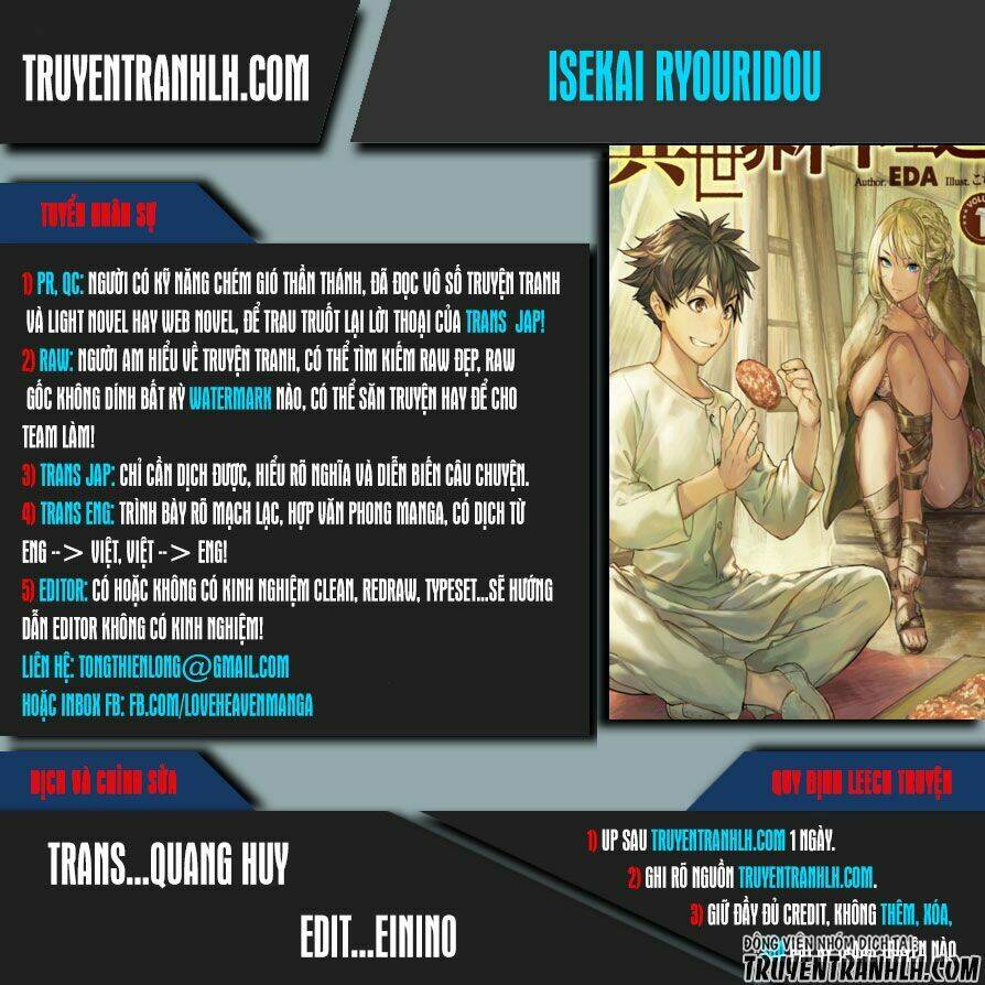 Isekai Ryouridou: Chapter 0