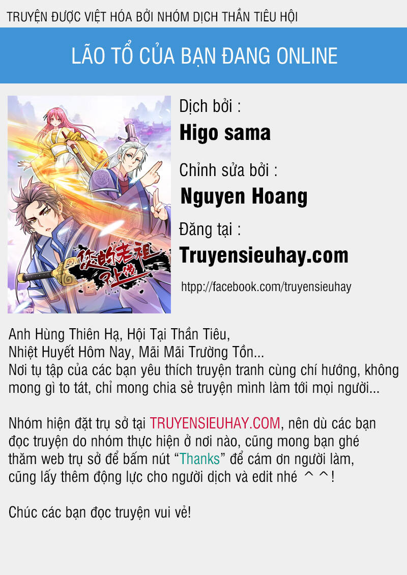 Lão Tổ Của Bạn Đang Online: Chapter 10