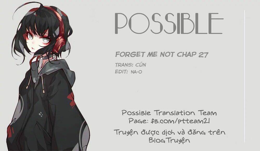 Forget Me Not: Chapter 27